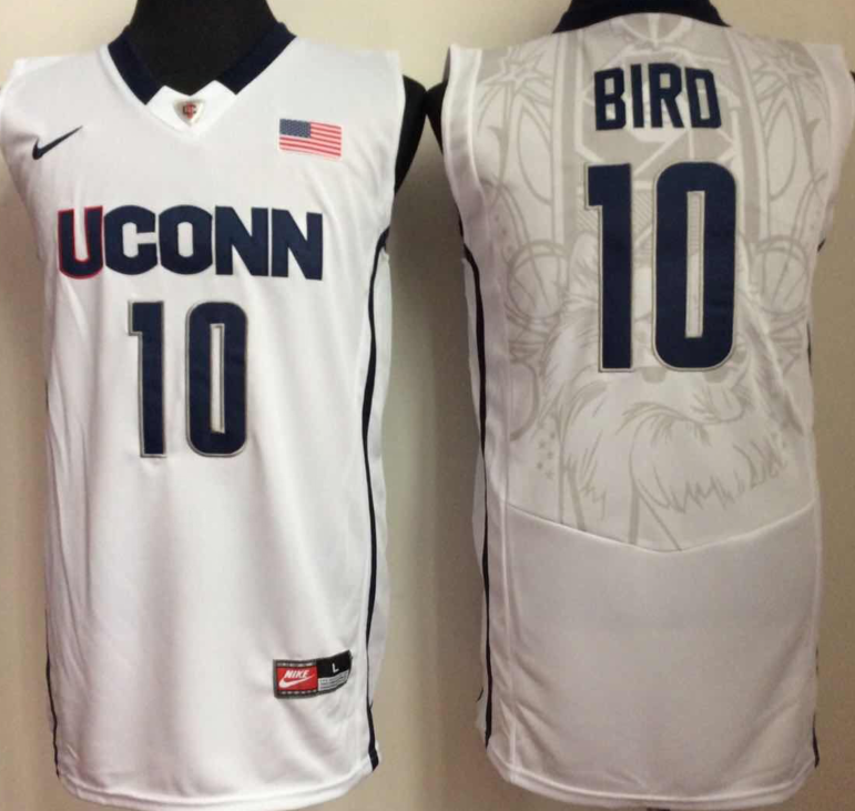 NCAA Men Uconn Huskies #10 White->more ncaa teams->NCAA Jersey